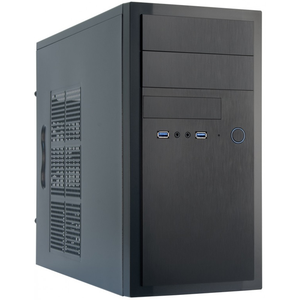 Корпус CHIEFTEC Elox HT-01B, без БЖ, 2xUSB3.1, VGA 340мм, mATX, чорний