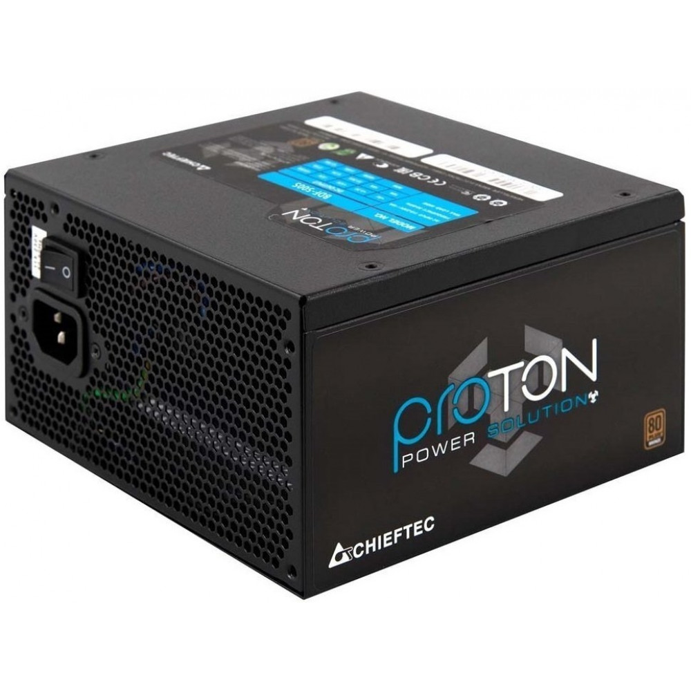 Блок живлення CHIEFTEC Proton  (500W), >85%, 80+ Bronze, 120мм, 1xMB 24pin(20+4), 1xCPU 8pin(4+4), 3xMolex, 6xSATA, 2xPCIe 8pin(6+2)