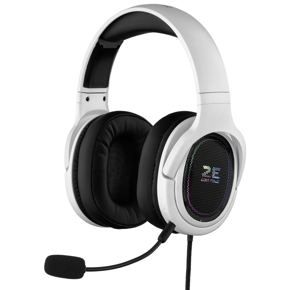 Гарнітура ігрова 2E GAMING HG330, 7.1, USB-A, RGB, 2м, білий