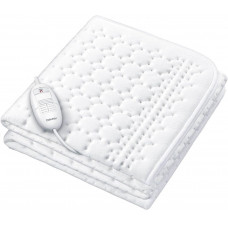 Електропростирадло Beurer, від мережі, 130х75см, 50Вт, 3 режими, фліс, білий