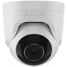 IP-Камера дротова Ajax TurretCam, 5мп, 4мм, Poe, True WDR, IP 65, ІЧ 35м, аудіо, кут огляду 75°до 85°, купольна, біла IP-Камера дротова Ajax TurretCam, 5мп, 4мм, Poe, True WDR, IP 65, ІЧ 35м, аудіо, кут огляду 75°до 85°, купольна, біла