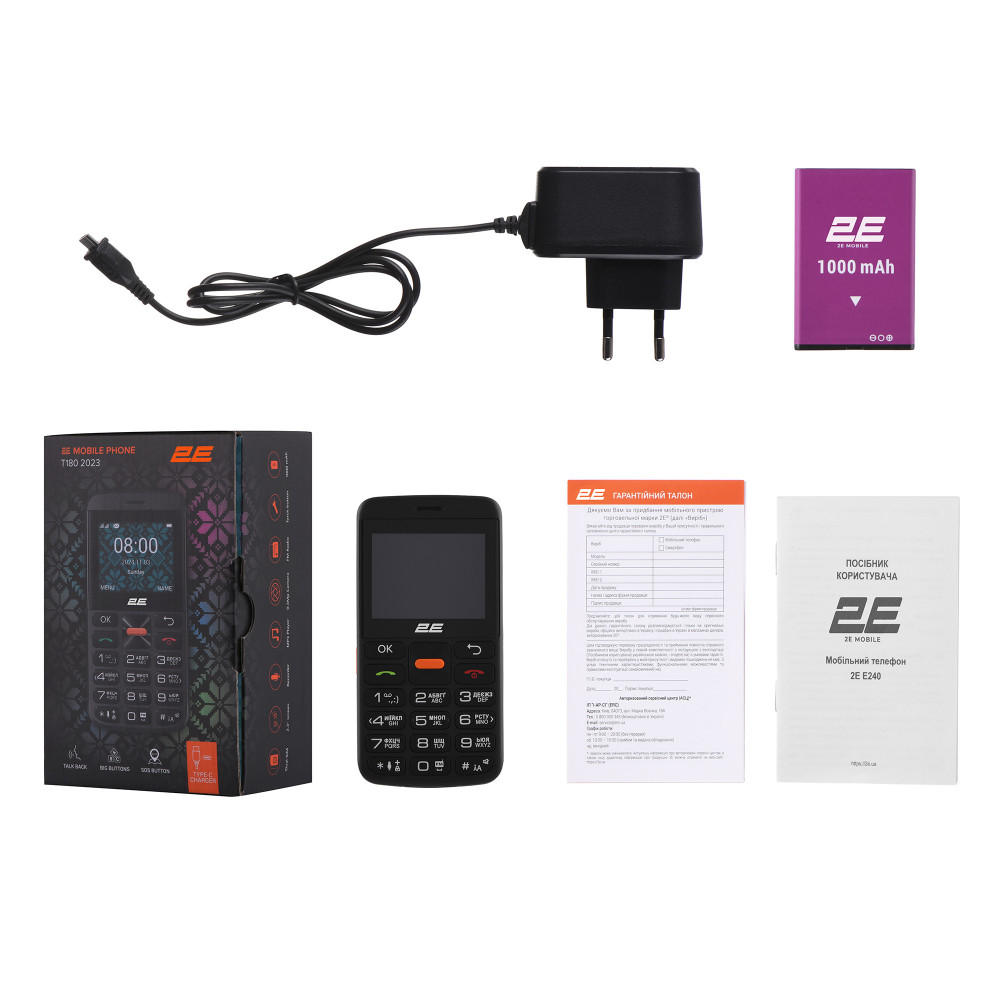 Мобільний телефон 2E T180 MAX 2.3