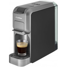 Кавоварка Catler капсульна Porto 0.8л, капсули, мелена кава, механічне керування, чорно-сірий