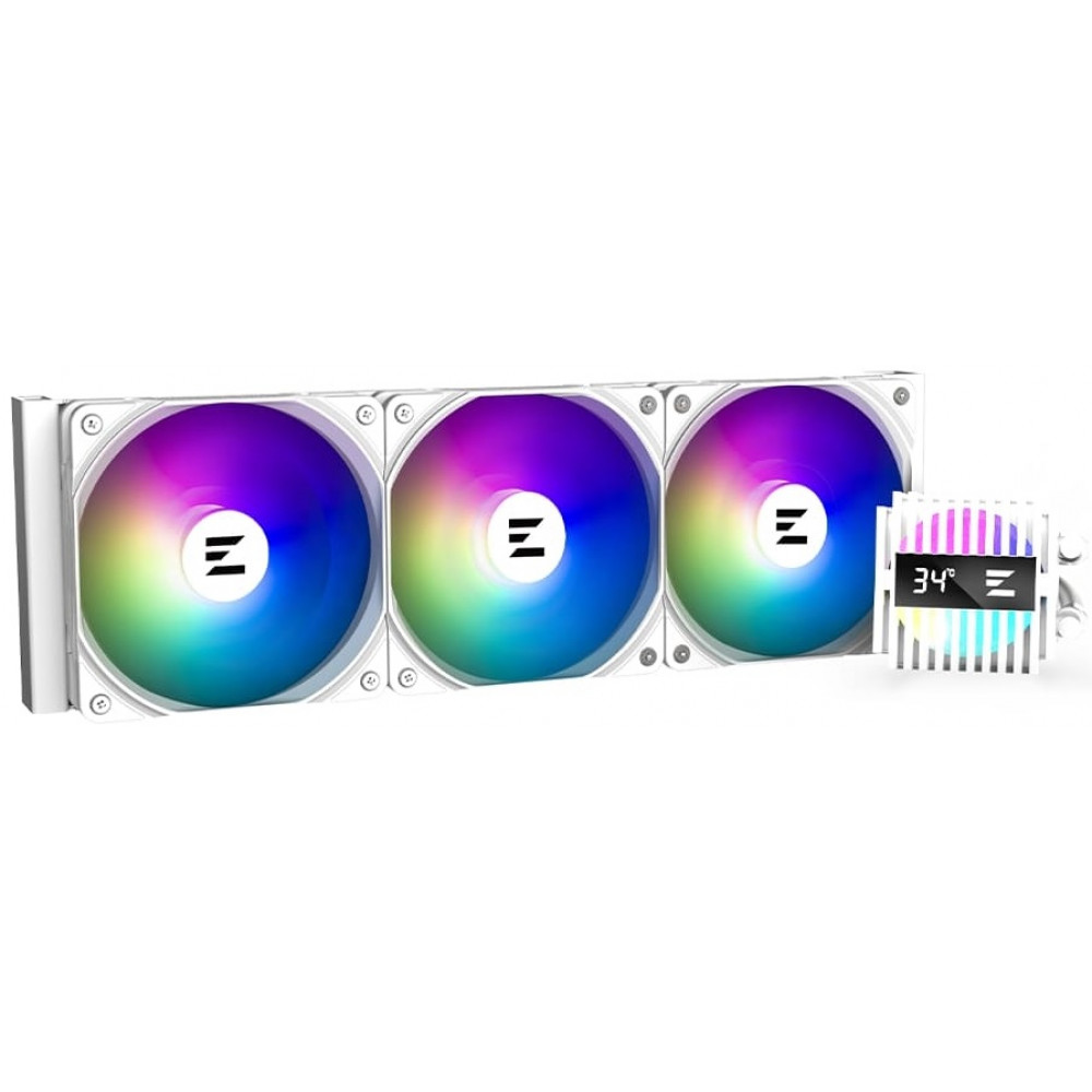 Система рідинного оxолодження  Zalman Alpha 2 A36 ARGB, LGA1851, 1700, 1200, 115x, AM5, AM4, TDP 360W, білий