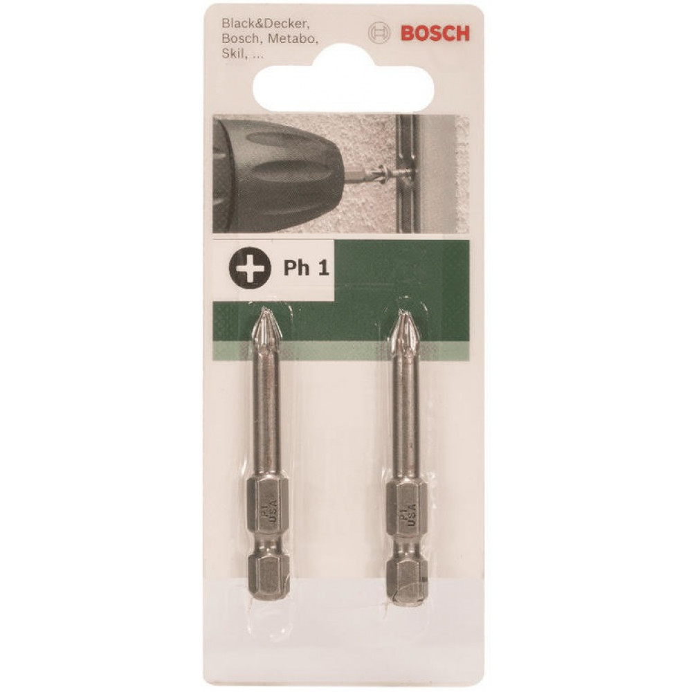 Біти Bosch PH 1 XH, 49мм, 2шт