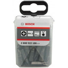 Насадка для загвинчування Bosch Extra-Hart PH2, 25мм, 25шт