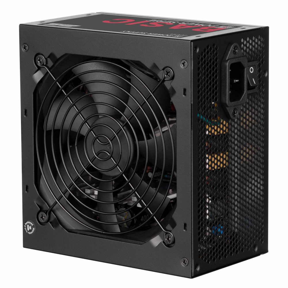 Блок живлення 2E Basic Power  (400W), 80%, 120мм, 1xMB 24pin(20+4), 1xCPU 8pin(4+4), 3xMolex, 4xSATA, 1xPCIe 8pin(6+2)