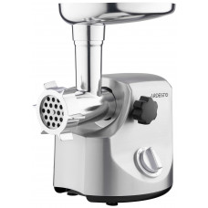 М'ясорубка Ardesto, 3000Вт, продук.-2.6кг/хв, 4 решітки + для ковб., кеббе, 3 терки, метал, сріблястий М'ясорубка Ardesto, 3000Вт, продук.-2.6кг/хв, 4 решітки + для ковб., кеббе, 3 терки, метал, сріблястий