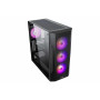 Корпус 2E GAMING Splendor G4301 без БЖ 2xUSB3.0, 1xUSBType-C, 4x120мм ARGB, VGA 415мм, LCS ready, контролер з пультом, TG Side Panel, EATX, чорний