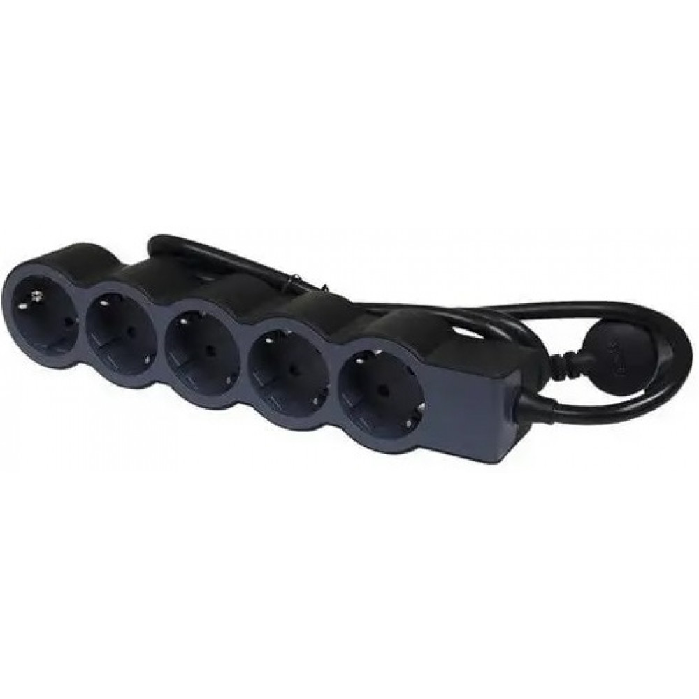 Подовжувач Legrand стандарт, 5хSchuko, 16А, 3м, чорний