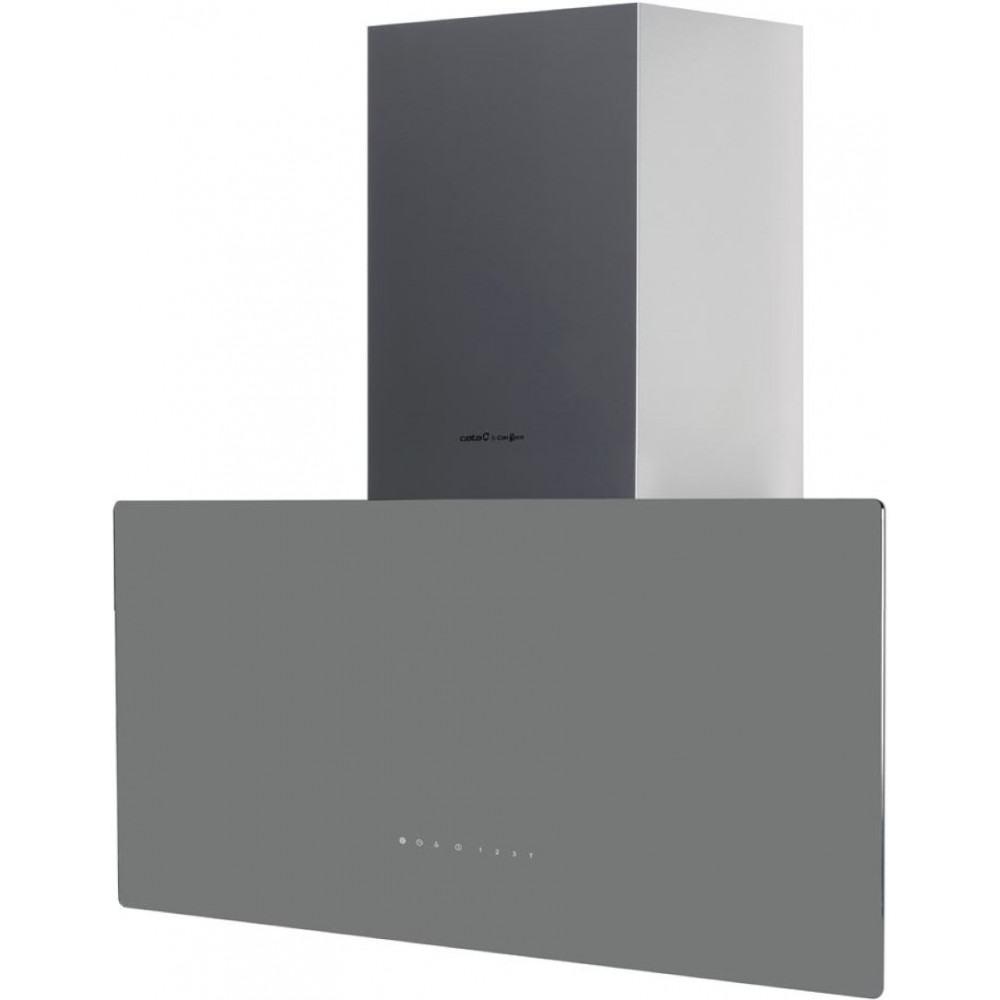 Витяжка похила Cata&Can Roca, 80см, 1400м.куб/год, Greco 80 gr, сірий