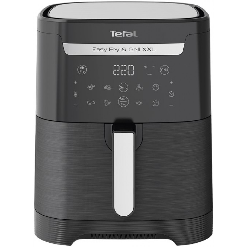 Мультипіч Tefal EasyFry&Grill XXL, 1830Вт, чаша-6.5л, сенсорне керув., 8 програм, пластик, чорний