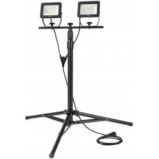 Прожектор Neo Tools, 220В, 5400лм, 2х30Вт, кабель 3м з вилкою, на штативі 1.8м, алюміній, IP65 Прожектор Neo Tools, 220В, 5400лм, 2х30Вт, кабель 3м з вилкою, на штативі 1.8м, алюміній, IP65