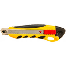 Ніж будівельний сегментований TOPEX, 18мм, корпус двокомпонентний, 177мм Ніж будівельний сегментований TOPEX, 18мм, корпус двокомпонентний, 177мм