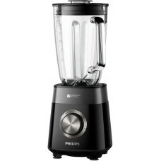 Блендер PHILIPS стаціонарний Series 5000, 1200Вт, чаша-2000мл, скло, чорний
