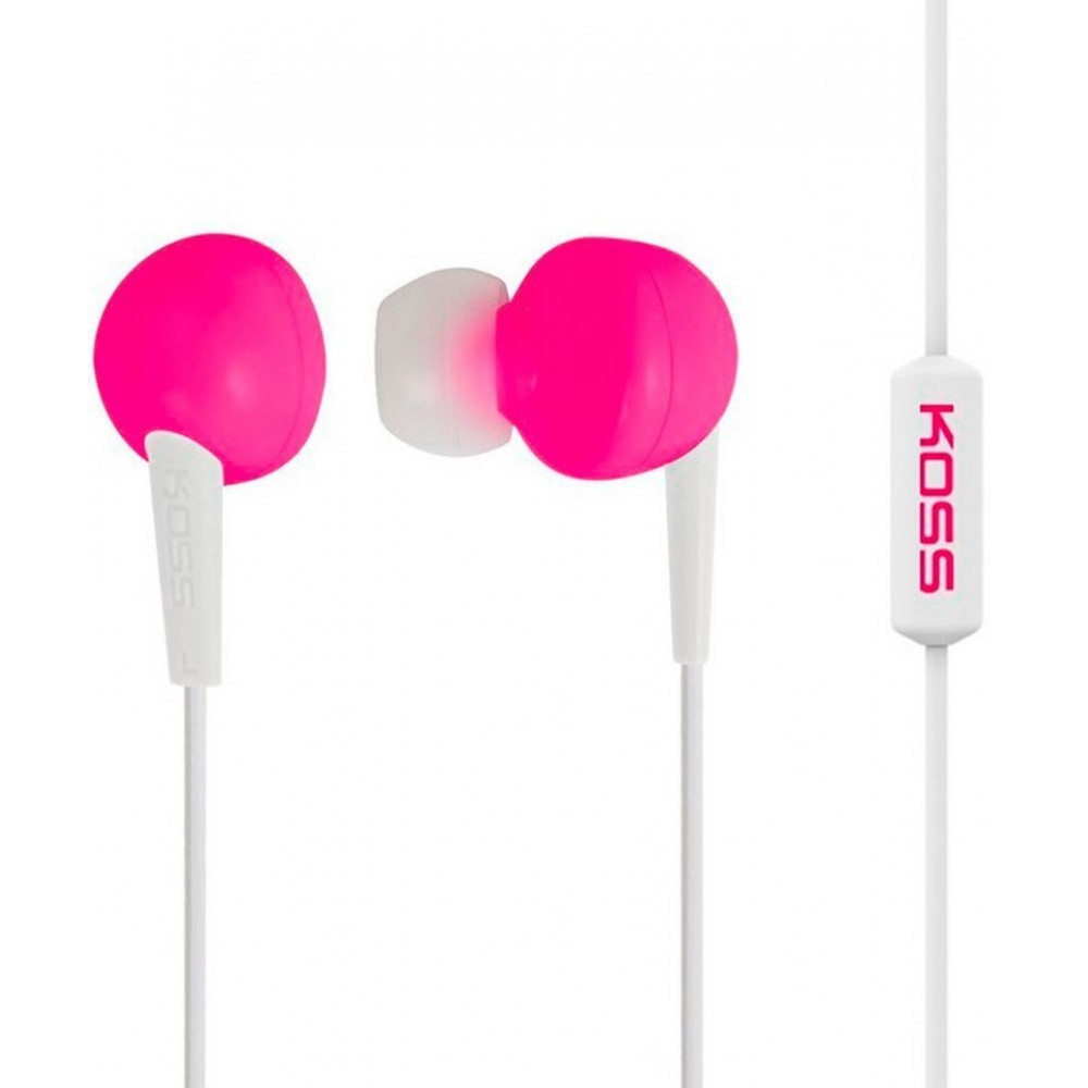 Навушники In-Ear Koss KEB6iP, 3.5 mini-jack, Mic, Рожевий