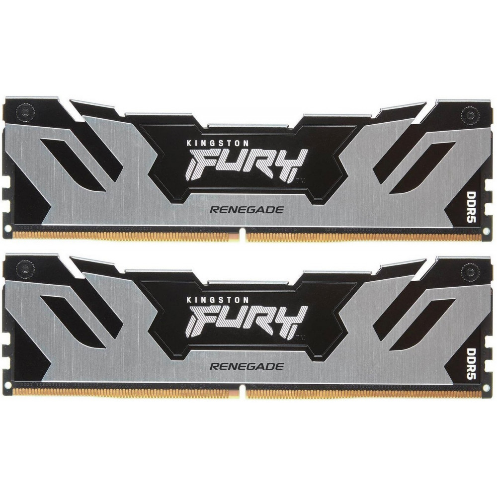 Пам'ять ПК Kingston DDR5 32GB KIT (16GBx2) 7600 FURY Renegade XMP Срібний