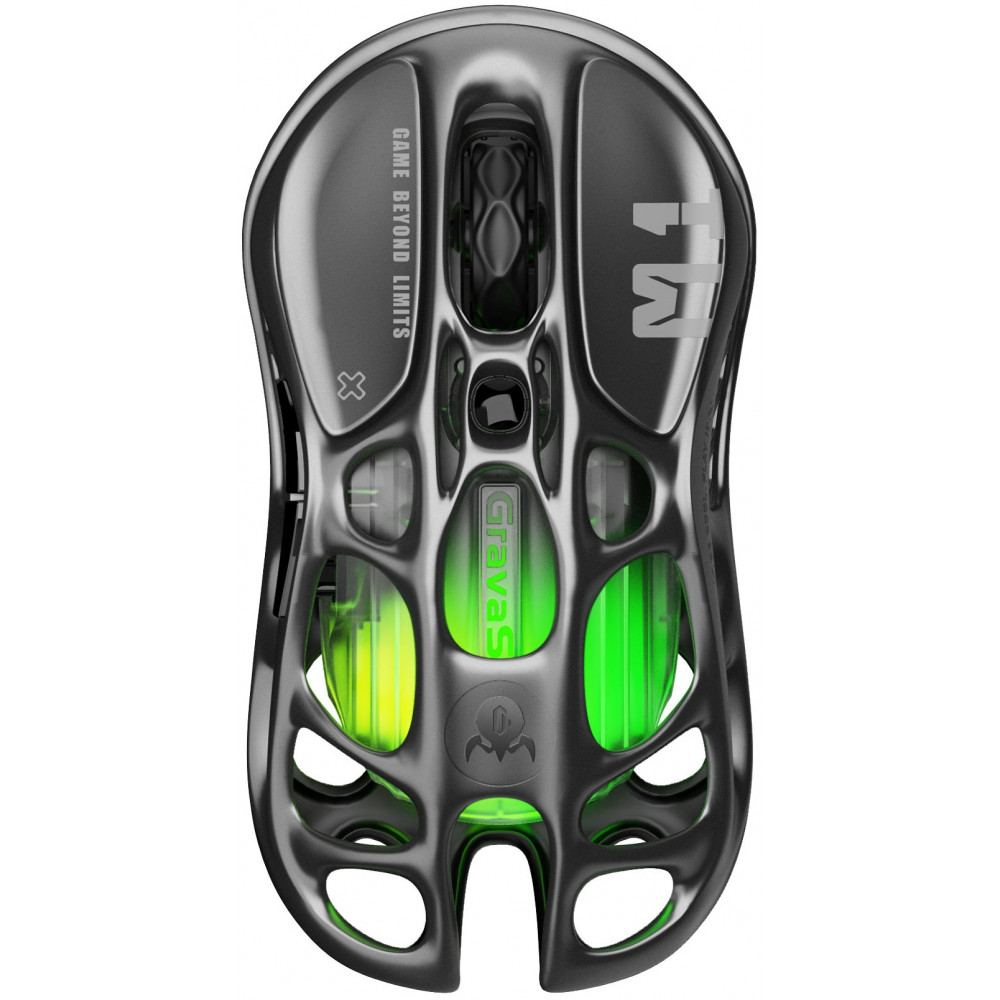 Миша GravaStar Mercury M1 Pro, magnesium alloy body, BT/WL/USB-A, RGB, Gunmetal Gray
