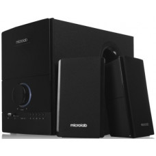 Акустична система MICROLAB M-500U 2.1, 40W, mini-jack/USB/SD, пк, чорний