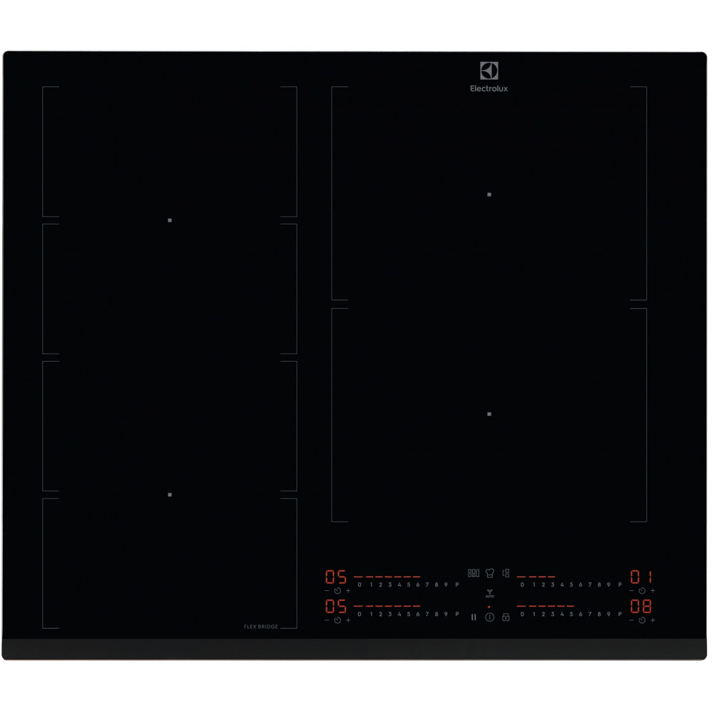 Варильна поверхня Electrolux індукційна, 60см, розширена зона, Hob2Hood, чорний