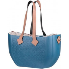 Сумка Nuvita MyMia ручки еко-шкіра, ремені для коляски, синьо-коричневий