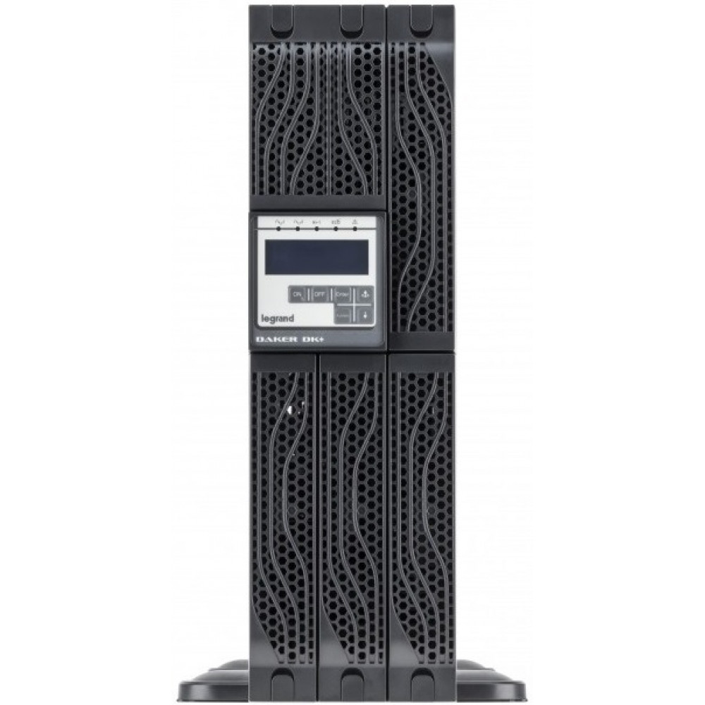 Джерело безперебійного живлення Legrand Daker DK Plus, 10000VA/10000W, RT3U, LCD, RS232, USB, EPO, без батарей, 1ф/1ф, Terminal