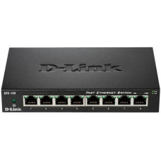 Комутатор D-Link DES-108 8xFE, Некерований, Метал