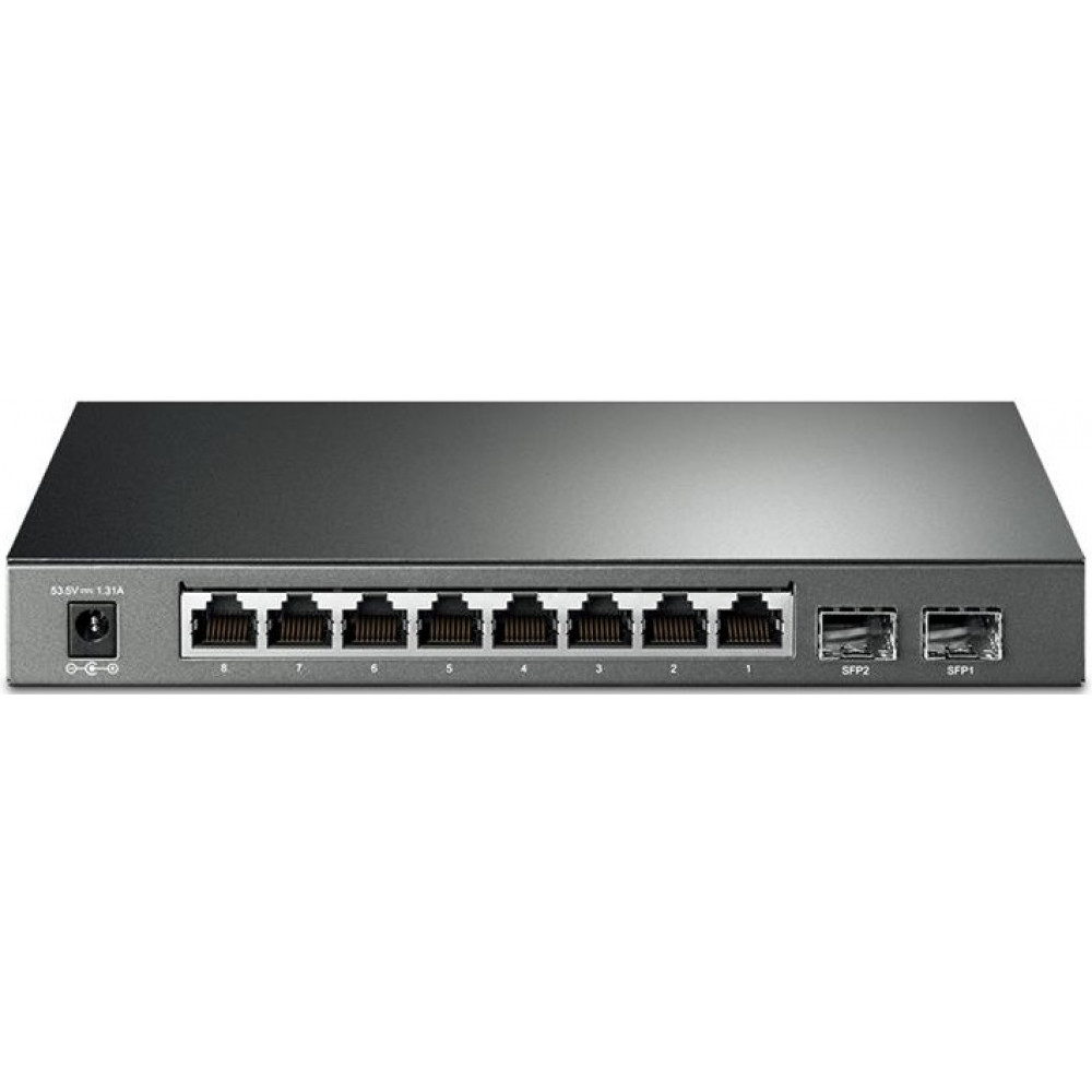 Комутатор TP-LINK SG2210P 8xGE (8xPoE), 2xSFP, 61Вт, WebSmart