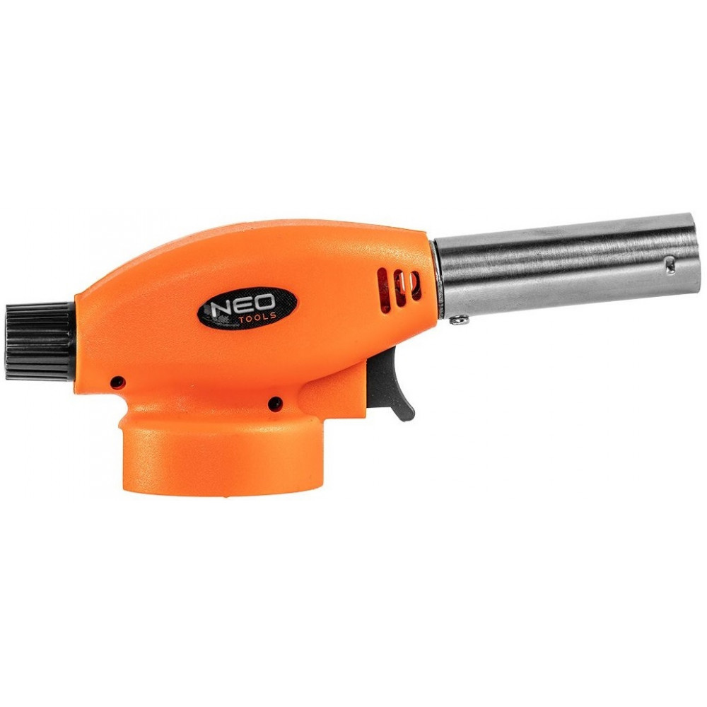 Газовий пальник Neo Tools, п’єзозапалювання, робоча температура 1300°C, 80г/год