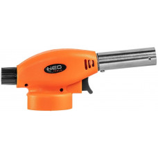 Газовий пальник Neo Tools, п’єзозапалювання, робоча температура 1300°C, 80г/год Газовий пальник Neo Tools, п’єзозапалювання, робоча температура 1300°C, 80г/год