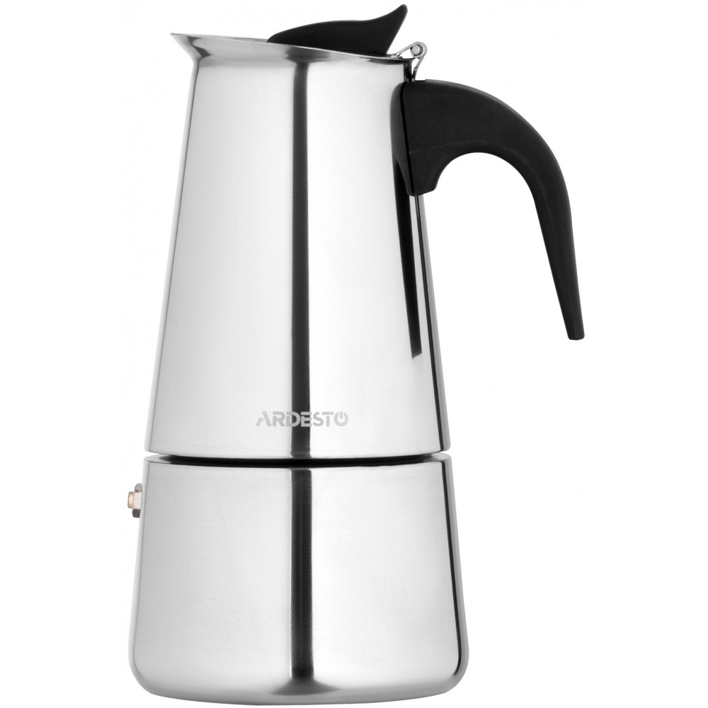 Гейзерна кавоварка Ardesto Gemini Apulia, 0.45л, 9 чашок, нержавіюча сталь