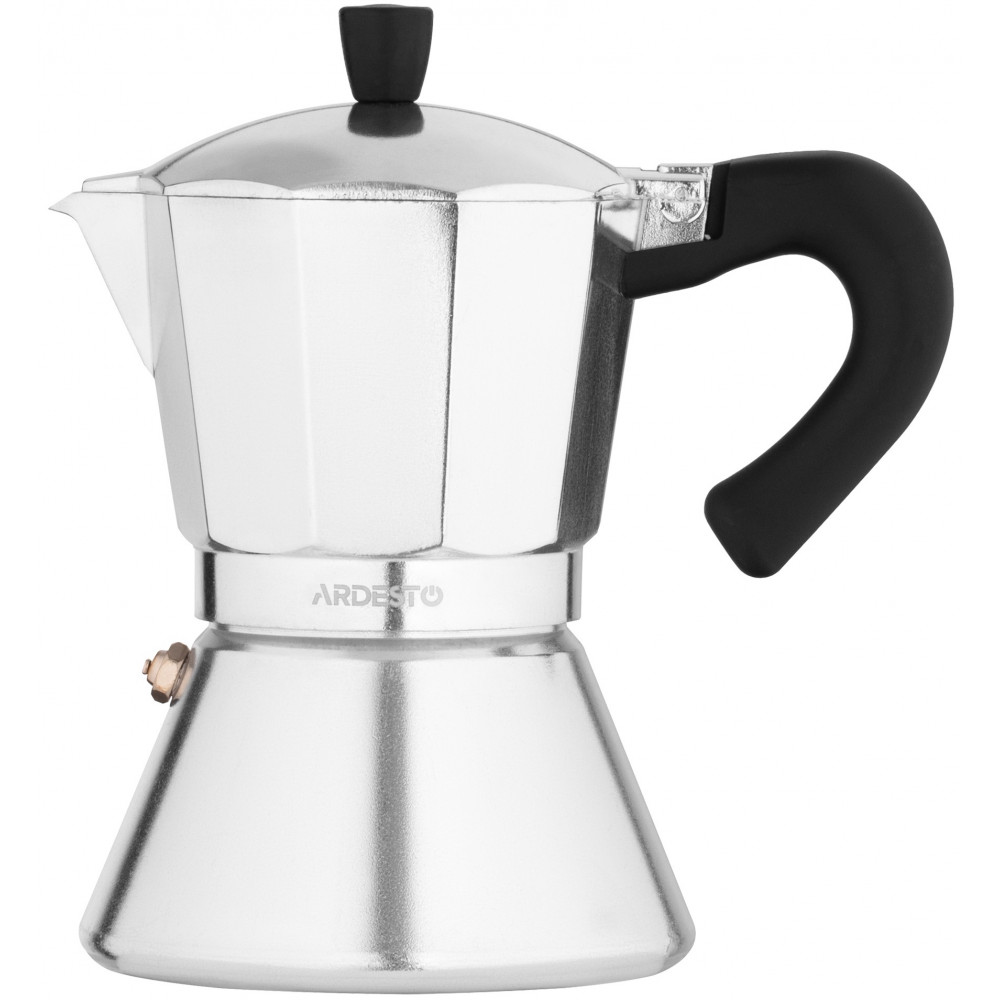 Гейзерна кавоварка Ardesto Gemini Piemonte,  0.3л, 6 чашок, алюміній