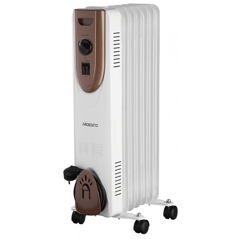 Обігрівач оливний ARDESTO, 15м2, 1500Вт, мех. упр-ння, 7 секцій, білий