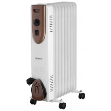 Обігрівач оливний ARDESTO, 20м2, 2000Вт, мех. упр-ння, 9 секцій, білий