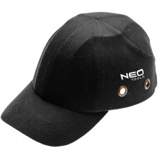 Бейсболка робоча Neo Tools, бавовна, посилена всередині захисними елементами, чорний