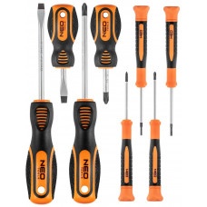 Викрутки Neo Tools набір 8шт, SL,PH, сталь CrV Викрутки Neo Tools набір 8шт, SL,PH, сталь CrV