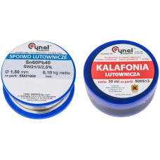 Набір для паяння TOPEX припій1.5ммх100г Sn60Cu40 каніфоль 30мл Набір для паяння TOPEX припій1.5ммх100г Sn60Cu40 каніфоль 30мл