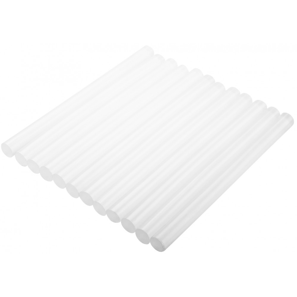 Стрижні клейові TOPEX, 11х250мм, 12шт, прозорий