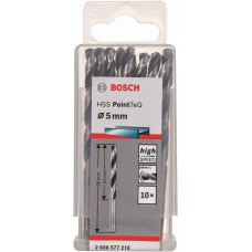 Свердло по металу Bosch Professional HSS-PointTeQ, 5х52х86мм, 10шт Свердло по металу Bosch Professional HSS-PointTeQ, 5х52х86мм, 10шт