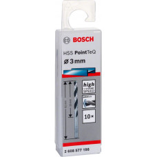 Свердло по металу Bosch Professional HSS-PointTeQ, 3х33х61мм, 10шт Свердло по металу Bosch Professional HSS-PointTeQ, 3х33х61мм, 10шт
