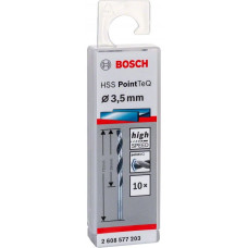 Свердло по металу Bosch Professional HSS-PointTeQ, 3.5х39х70мм, 10шт Свердло по металу Bosch Professional HSS-PointTeQ, 3.5х39х70мм, 10шт