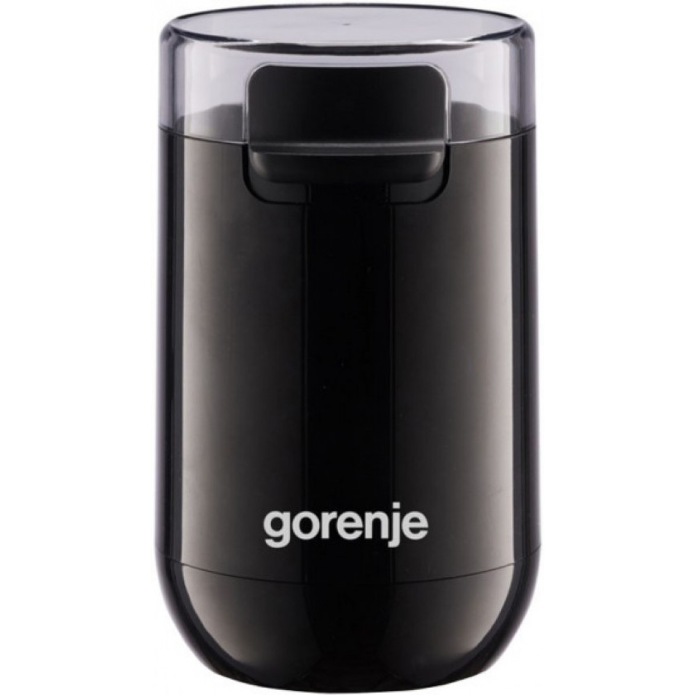 Кавомолка Gorenje роторна 150Вт, об'єм зерен-45г, пластик/метал, чорний