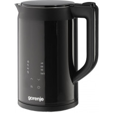 Електрочайник Gorenje 1.7л, подвійні стінки, LED дисплей, Strix контроль, чорний Електрочайник Gorenje 1.7л, подвійні стінки, LED дисплей, Strix контроль, чорний