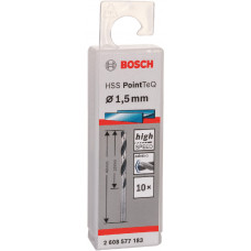 Свердло по металу Bosch Professional HSS-PointTeQ, 1.5х18х40мм, 10шт