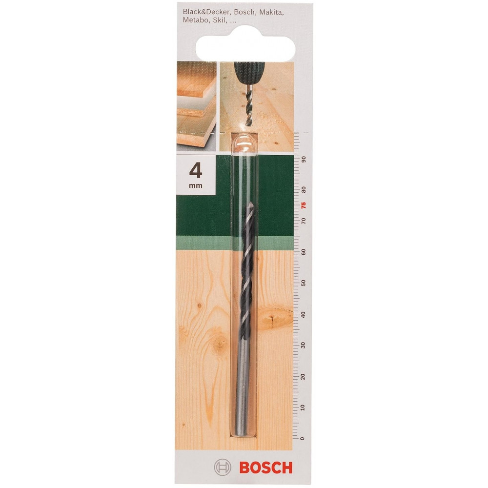 Свердло по дереву спіральне Bosch 4x45мм
