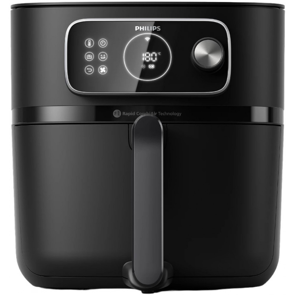 Мультипіч Philips Ovi Combi Connected, 2200Вт, чаша-8.3л, механічне керув., 22 авто. програм, пластик, чорний