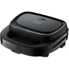 Сендвічмейкер Philips Series 3000 750Вт, антипригарне покриття, корпус-пластик, чорний