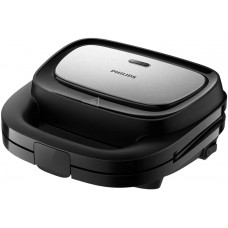 Мультимейкер Philips Series 5000 750Вт, антипригарне покриття, 3 пластини, корпус-пластик, чорно-сріблястий Мультимейкер Philips Series 5000 750Вт, антипригарне покриття, 3 пластини, корпус-пластик, чорно-сріблястий