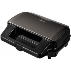 Мультимейкер Sencor, 900Вт, комплект-4 пластини, алюміній, корпус-нержав.сталь, пластик, чорний