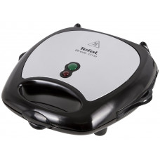 Мультимейкер Tefal Break time 700Вт, тефлон, 3 пластини, корпус-пластик, чорно-сріблястий